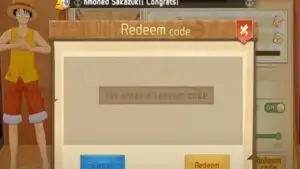 Redeem a gift code in The Strong World