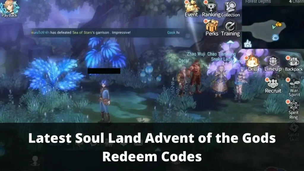Soul Land Advent of the Gods Redeem Codes
