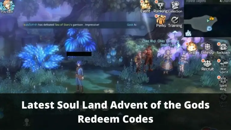 Soul Land Advent of the Gods Redeem Codes