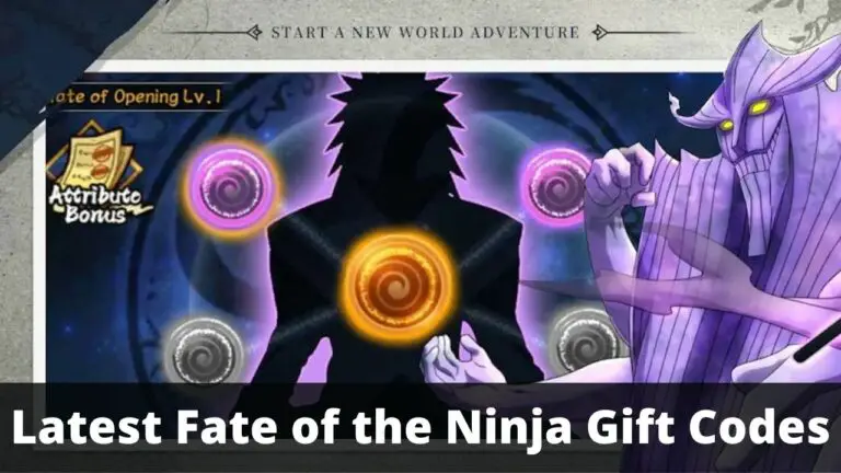 Fate of the Ninja Gift Codes
