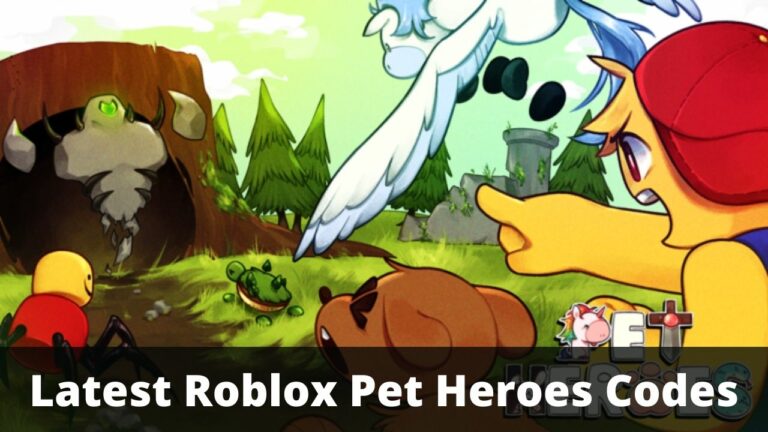 Roblox Pet Heroes Codes