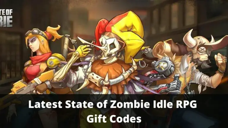State of Zombie Idle RPG Gift Codes