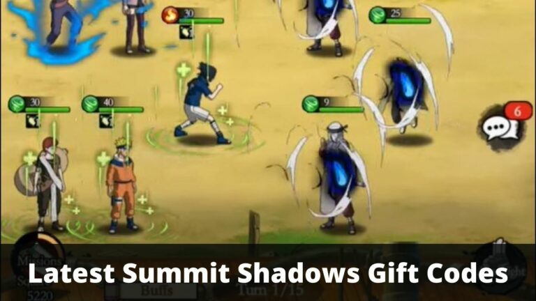 Summit Shadows Gift Codes