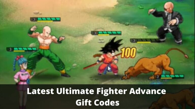 Latest Ultimate Fighter Advance Gift Codes
