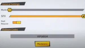 Redeem a gift code in DB Super Full Power