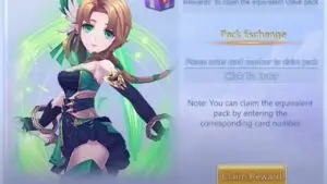 Redeem a gift code in Divine Wars