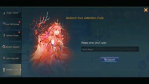 Redeem a gift code in Eudemons M Fantasy of Legends