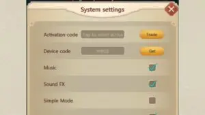 Redeem a gift code in Girl Legend