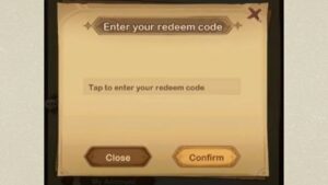 Redeem a gift code in Order or Origin Time Warrior