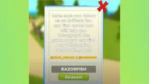 Redeem a gift code in Roblox Pet Heroes
