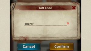 Redeem a gift code in State of Zombie Idle RPG