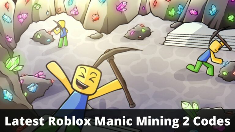 Roblox Manic Mining 2 Codes