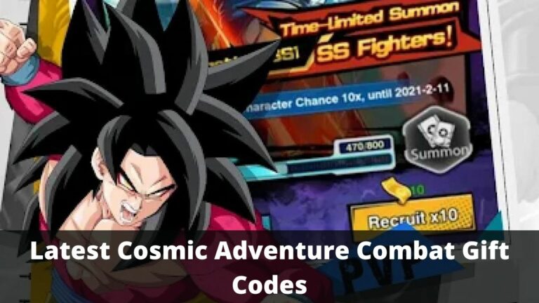 Cosmic Adventure Combat Gift Codes