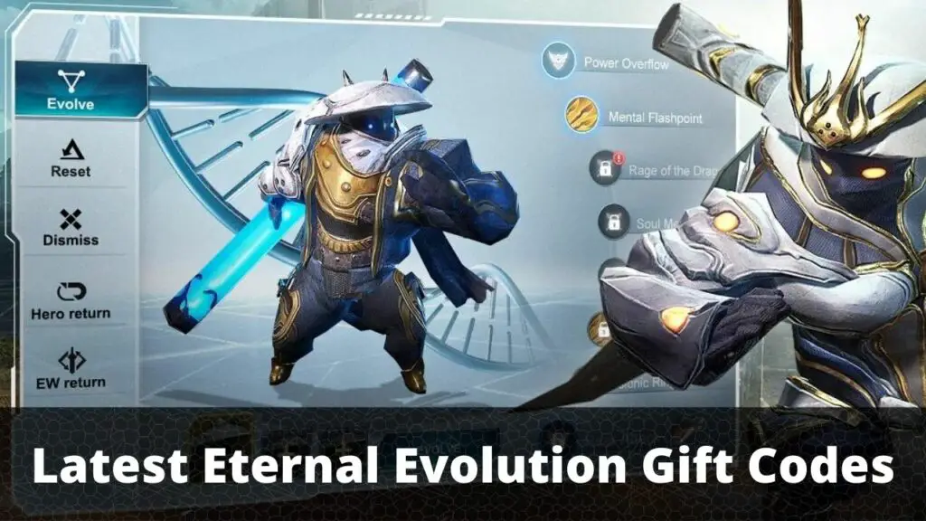 Eternal Evolution Gift Codes