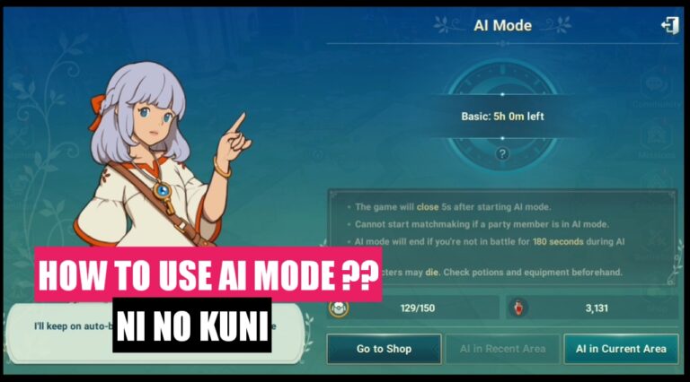 Ai mode in Ni No Kuni Cross Worlds