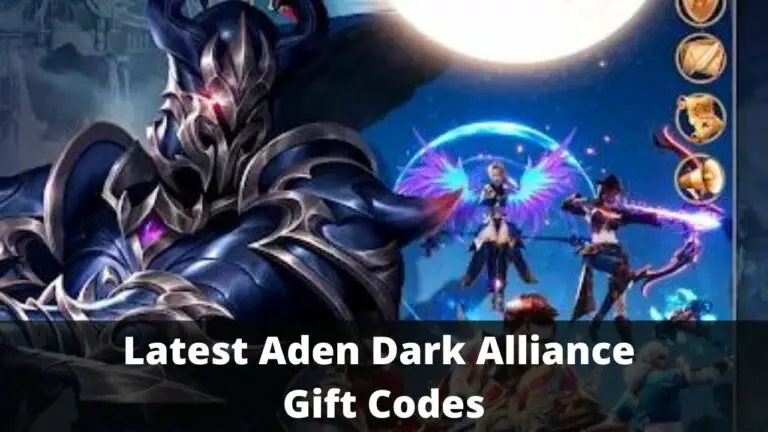 Aden Dark Alliance Gift Codes