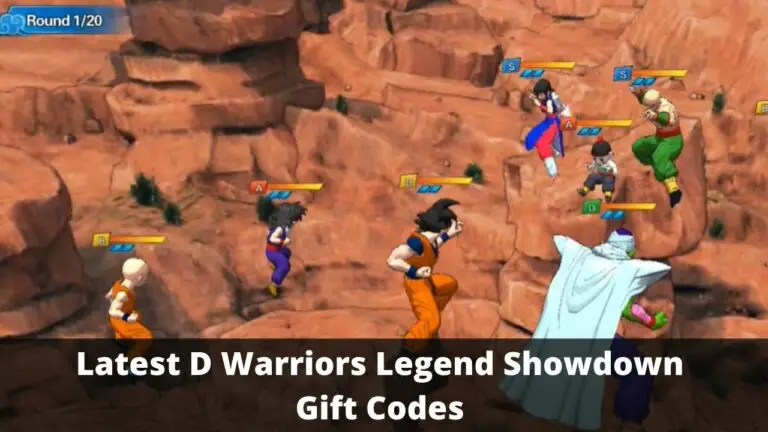 D Warriors Legend Showdown Gift Codes