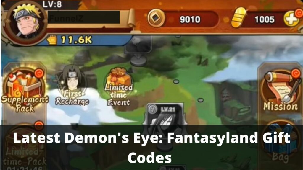 Demon's Eye Fantasyland Gift Codes
