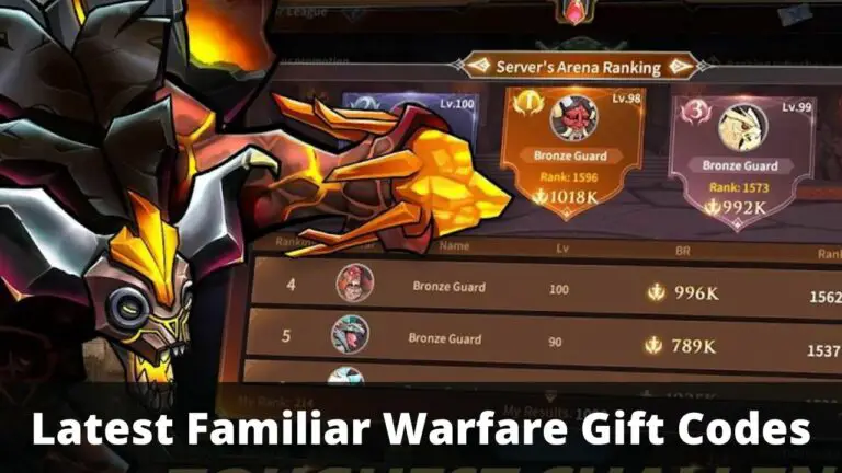 Familiar Warfare Gift Codes