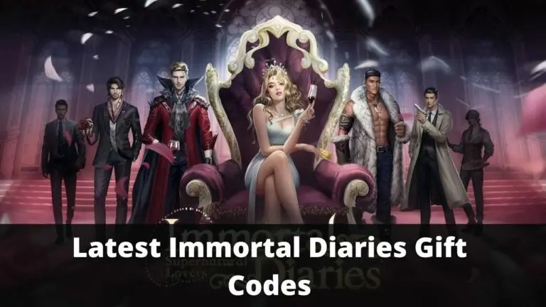 Immortal Diaries Gift Codes