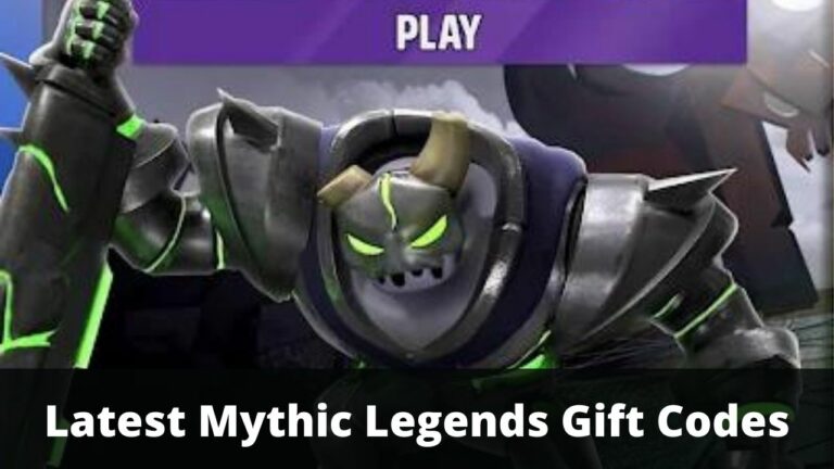 Latest Mythic Legends Gift Codes