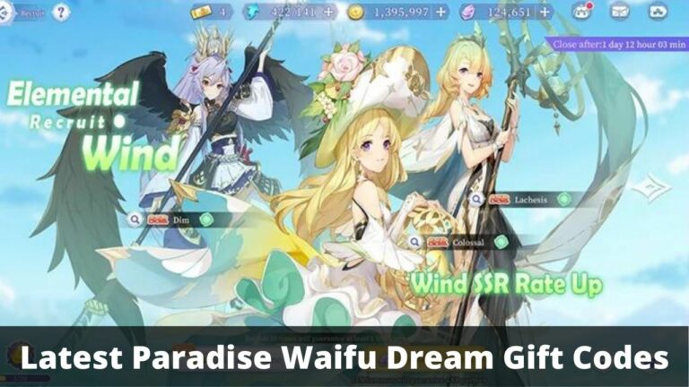 Paradise Waifu Dream Gift Codes