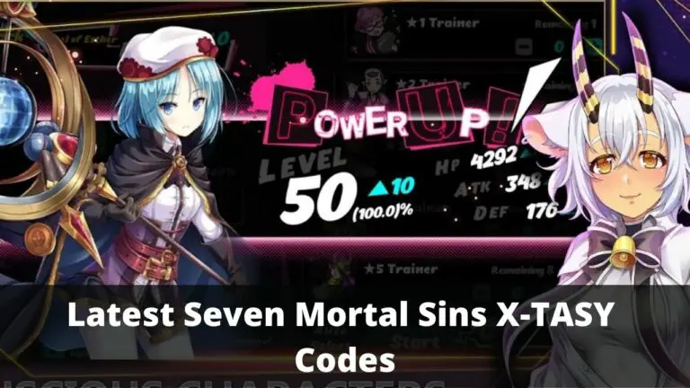 Seven Mortal Sins X-TASY Codes