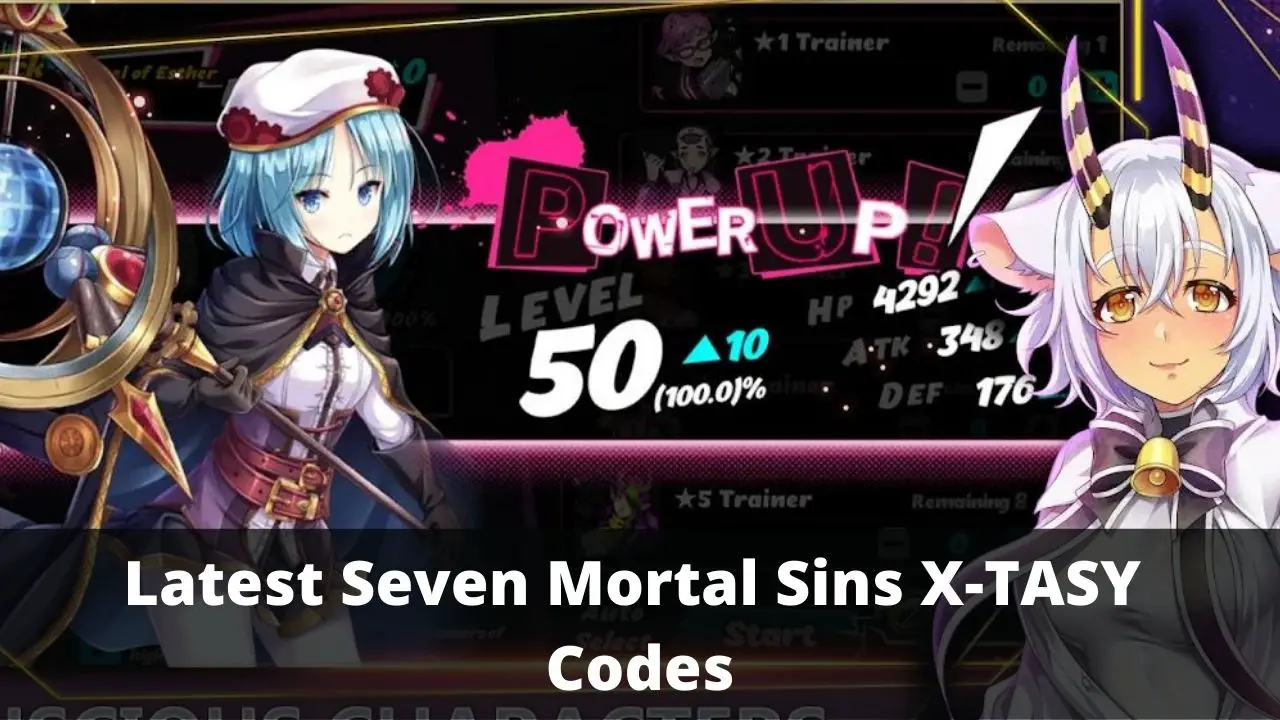 Seven Mortal Sins X-TASY Codes (May 2022)