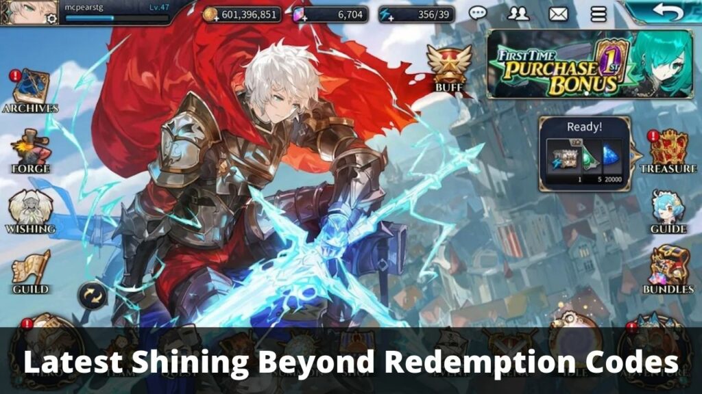 Shining Beyond Redemption Codes