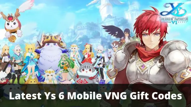 Ys 6 Mobile VNG Gift Codes