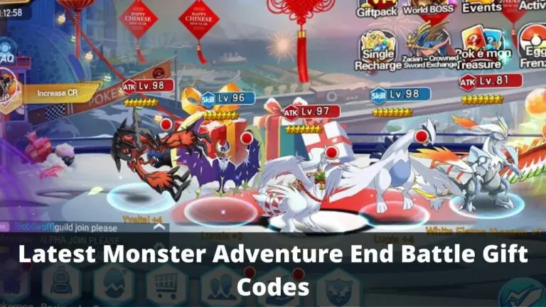 Monster Adventure End Battle Gift Codes