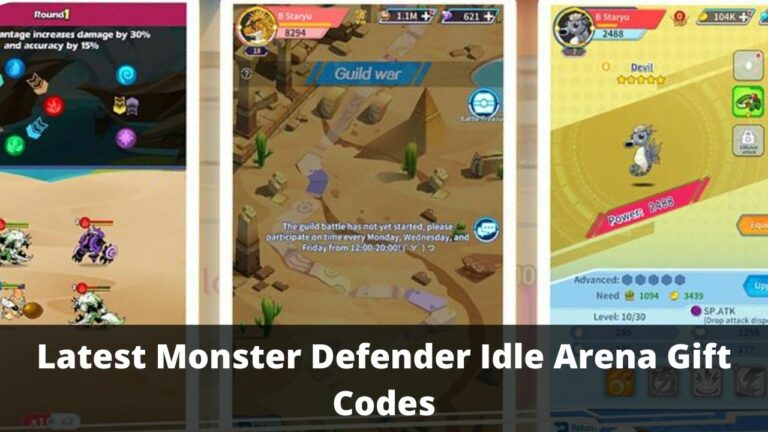 Monster Defender Idle Arena Gift Codes