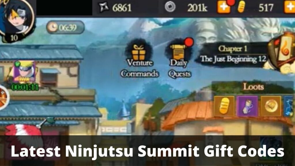 Ninjutsu Summit Gift Codes