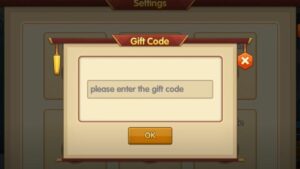 Redeem Gift Code in Three Kingdoms Art of War