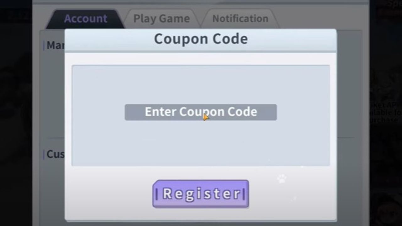 Redeem a gift code in Anima of Quantmix