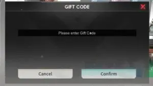 Redeem a gift code in Eternal Evolution