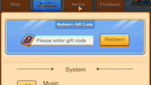 Redeem a gift code in Lord of War Gift Codes