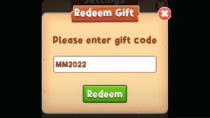 Redeem a gift code in Mafia Master