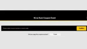 Redeem a gift code in Ni No Kuni Cross Worlds