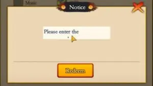Redeem a gift code in Ninjutsu Pioneer