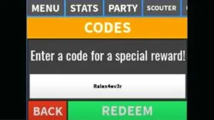 Redeem a gift code in Roblox Dragon Ball Rage