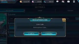 Redeem a gift code in Shining Beyond