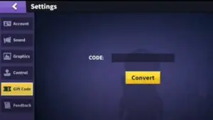 Redeem a gift code in Super Sus