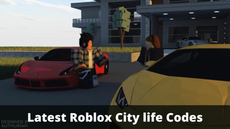 Roblox City life Codes