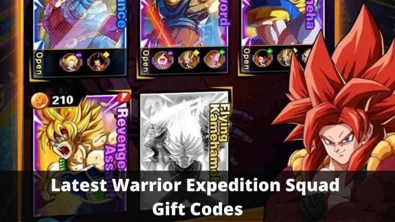 Warrior Expedition Squad Gift Codes