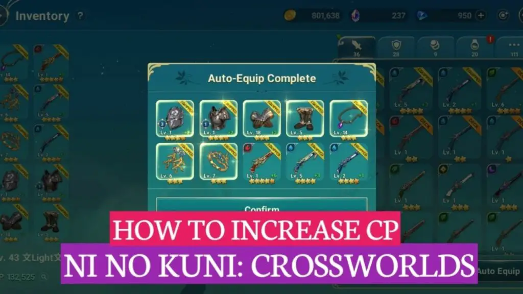 Character Power in Ni No Kuni Cross Worlds