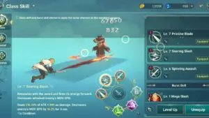 Swordsman Class skill
