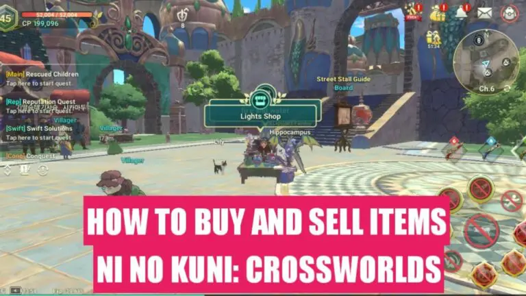 buy and Sell items in Ni No Kuni Cross Worlds
