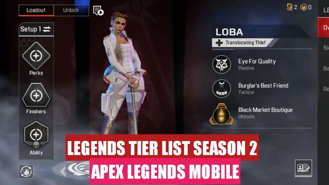 Apex Legends Mobile Tier List – Best Legends (Season 2)