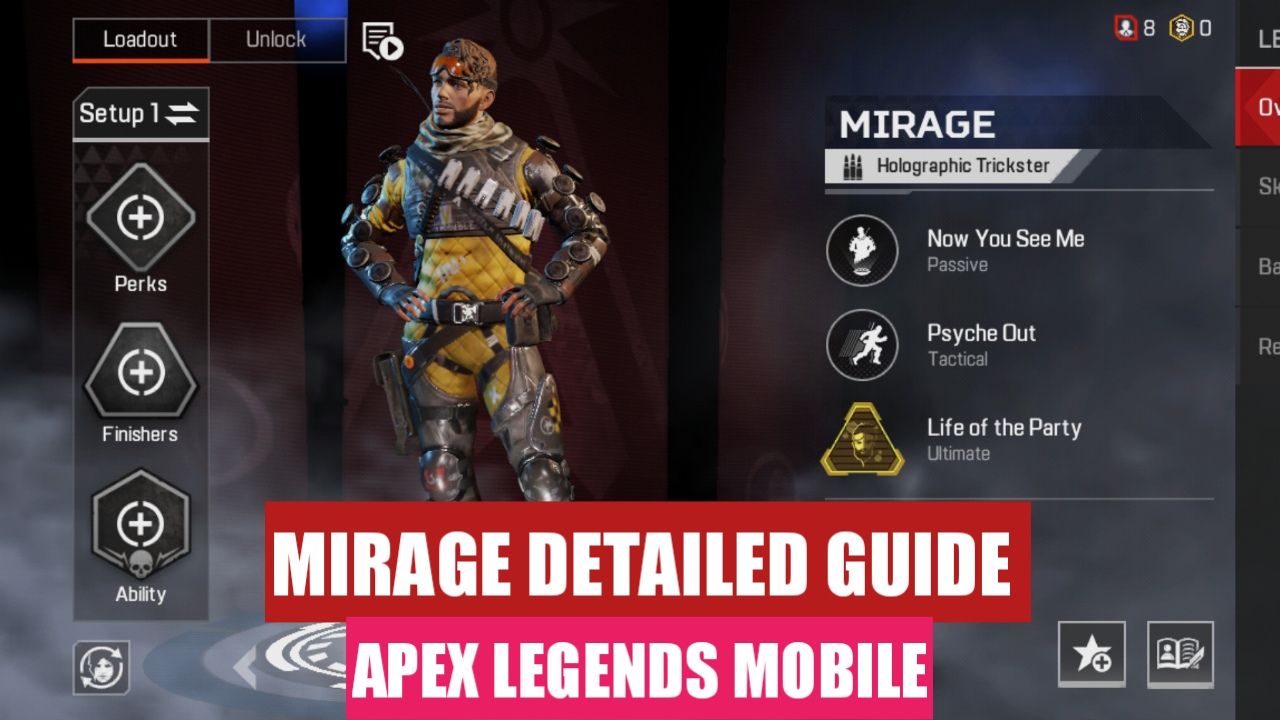 Apex Legends Mobile Mirage Guide with Tips and Tricks